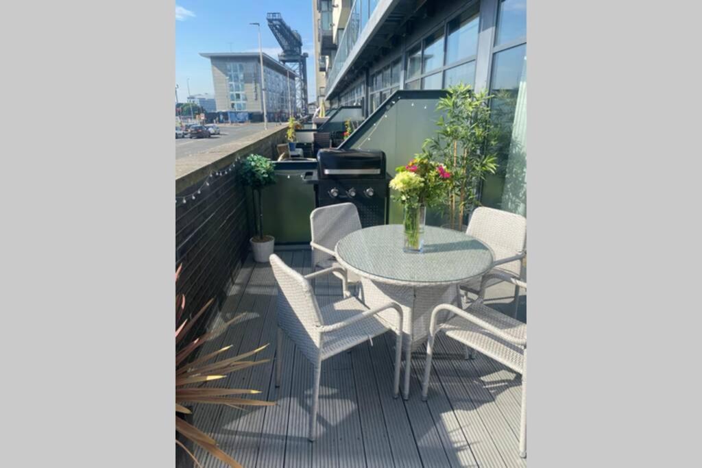 Riverside Exec Apartment With Balcony - Secc/Hydro Glasgow Exterior foto